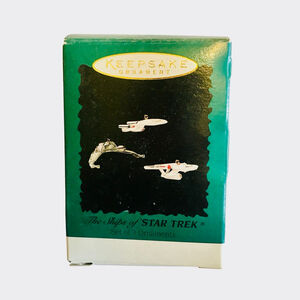 Hallmark Keepsakes Ships of Star Trek Ornaments Set of 3